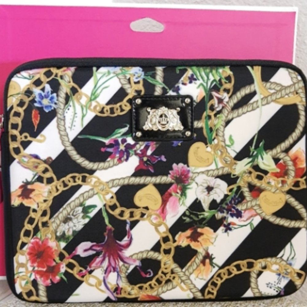 Juicty couture Royal Iconic Ipad case. New with pink box and tag